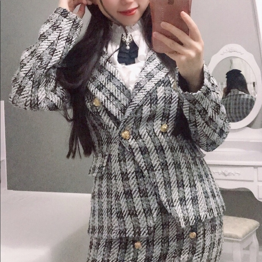 Plaid blazer